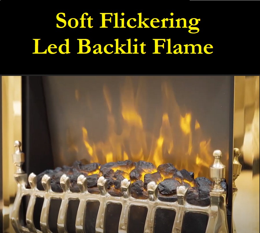 Remote Controlled Coal Effect Electric Fire with Black Frame - The Hortonshire 1060