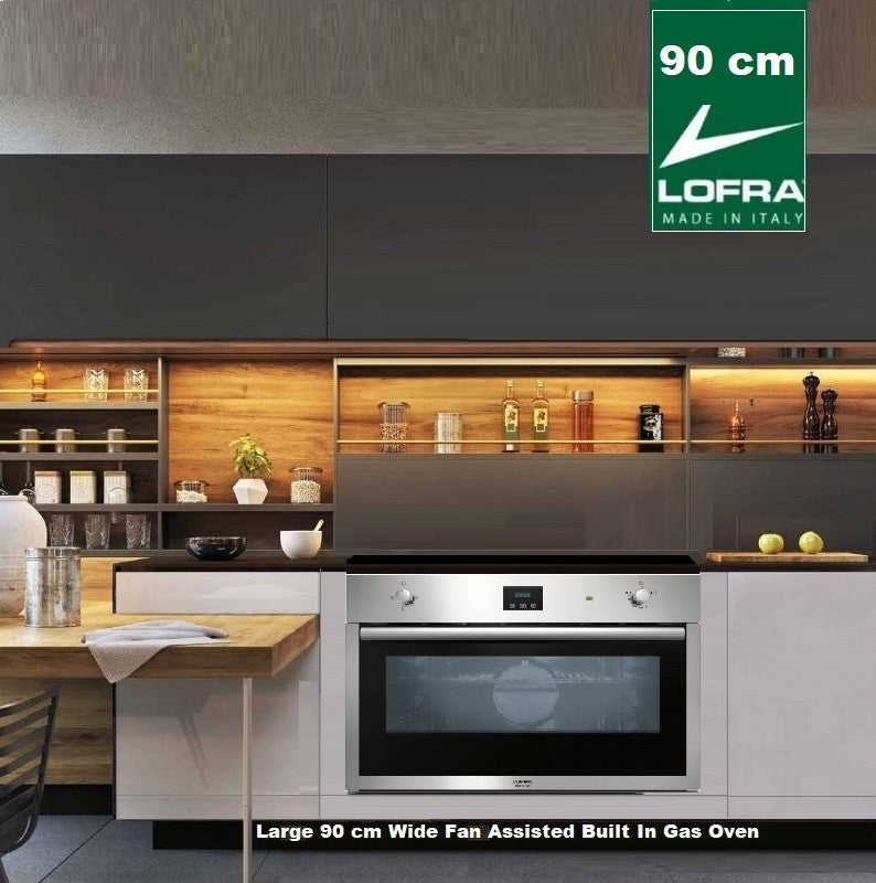LOFRA GAIA ETNA 90cm Wide Gas Built In Oven with Gas & iNDUCTION Hob