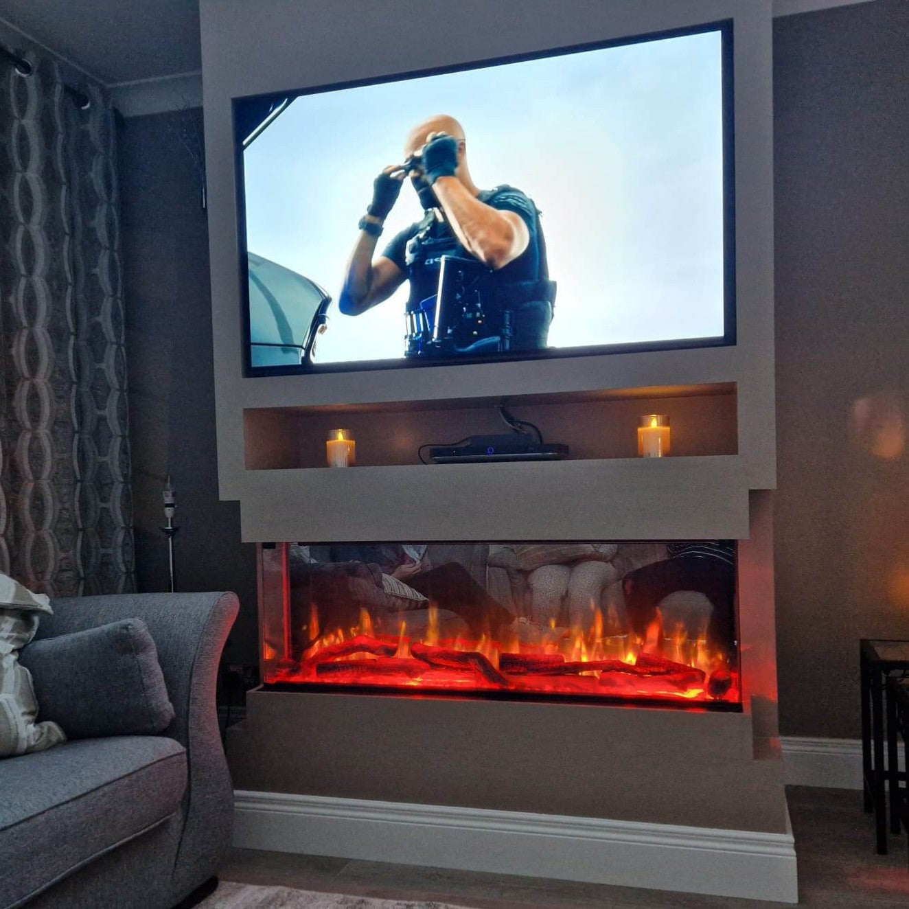 Iconic 750 Electric Fire HD750 Solarflame Multi-Sided Electric Fire