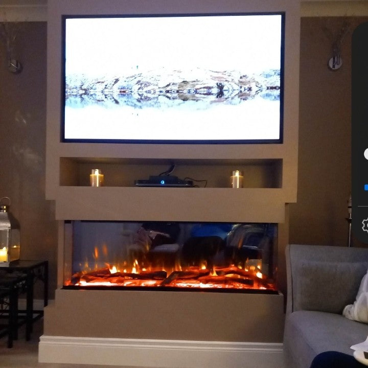 Iconic 750 Electric Fire HD750 Solarflame Multi-Sided Electric Fire