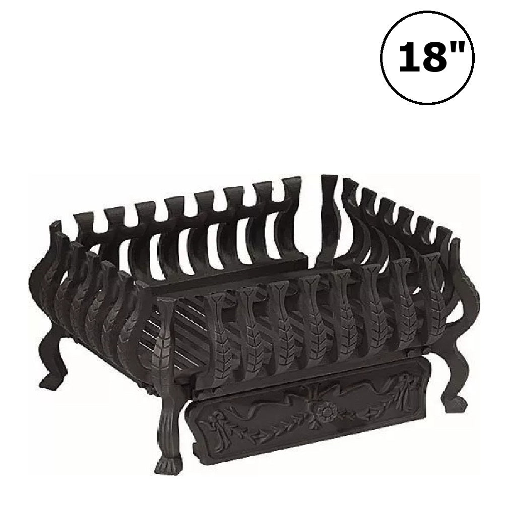 Valencia Remote Controlled Gas Basket Fire with Coal Effect Inset Gas Fire