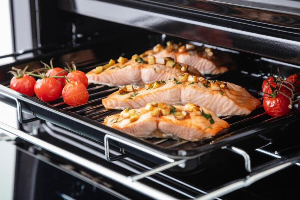 Serving Gill on Rangemaster Classic 60 Gas Double Oven Cooker 60cm