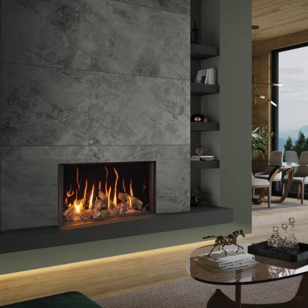 Gazco Onyx Avanti 85-2 Conventional Flue Log Effect Gas Fire with Expression Frame