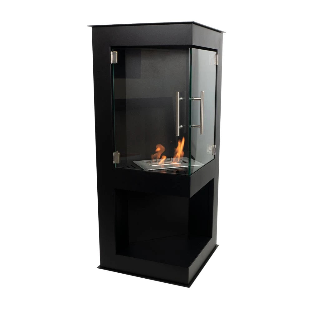 Scandi-Flame Alaska Bioethanol Corner Stove with Double Doors