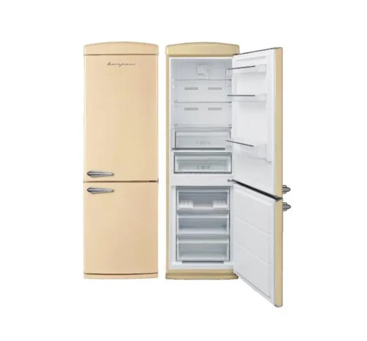 Bompani BOCB606/C Frost Free Retro 50’s Cream Refrigerator 70:30 - 60x188.7x71 cm