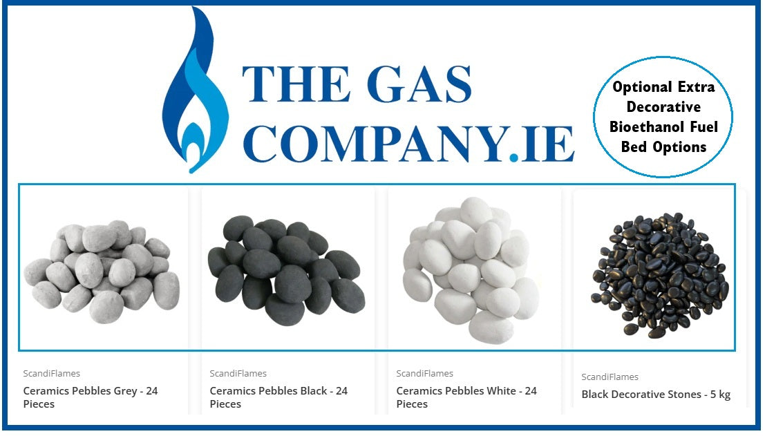 The Delaney Medium Bioethanol Flueless Real Flame Fire Basket fuel options