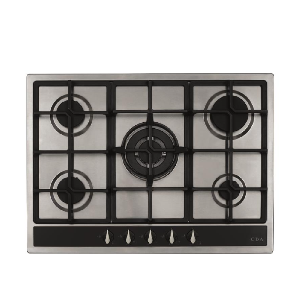 CDA HG7351SS Five Burner Gas Hob in Stainless Steel