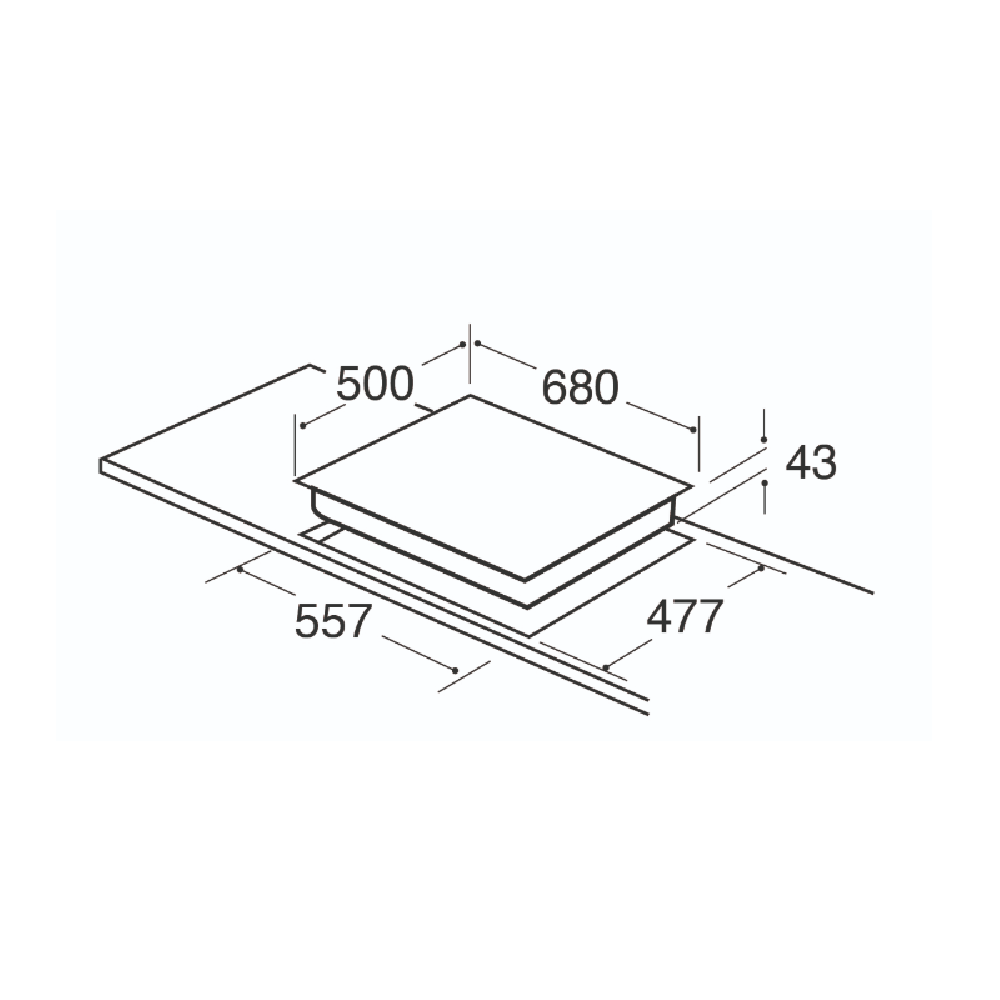 CDA HG7351SS Five Burner Gas Hob in Stainless Steel
