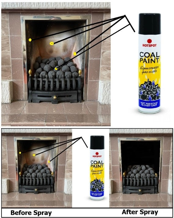 Hotspot Coal Paint & Back Brick Spray Paint - 300ml Aerosol