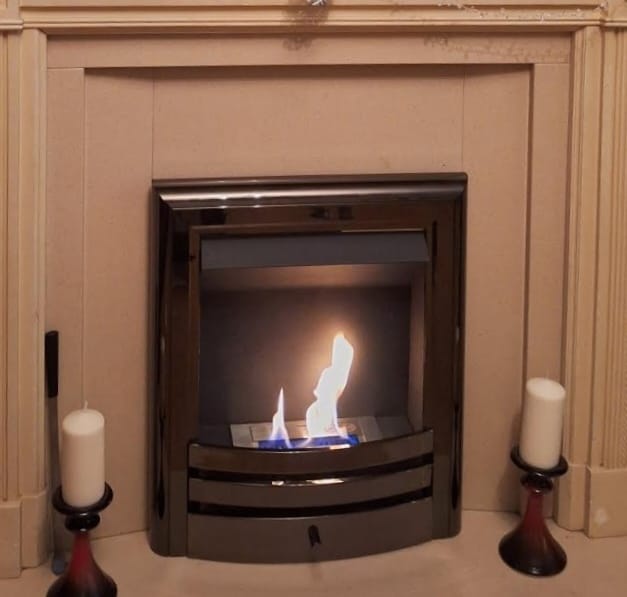 Bio-Flame Contour Real Flame Bioethanol Inset Fire for Fireplaces (3kW)