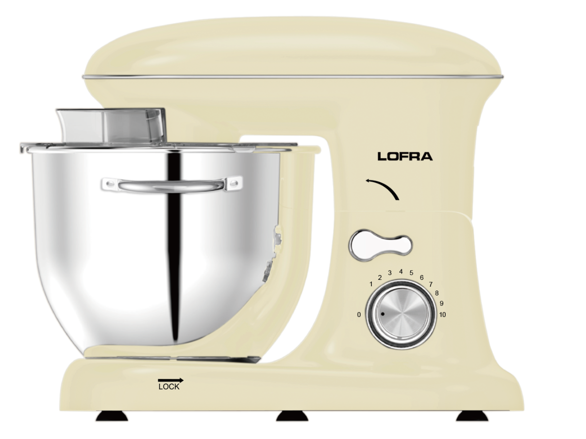 50's Lofra Retro Style Planetaria 5L Kitchen Stand Food Mixer in Dolcevita Cream ISABI50PMX/1