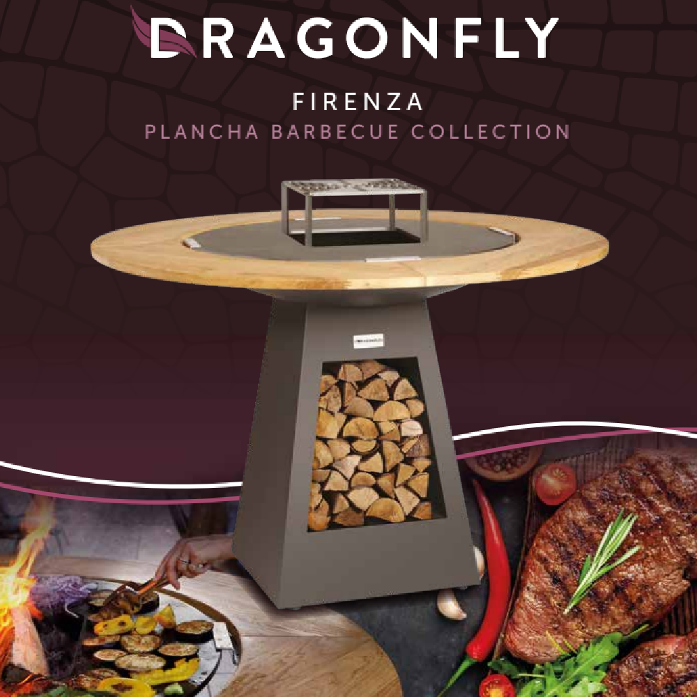 Stovax Gazco Dragonfly Firenza 1000W Plancha BBQ