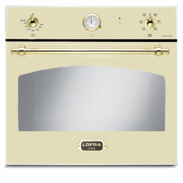Cream Single Gas Oven & Cream Gas Hob 5 Burner Pack Retro : DVITA4C