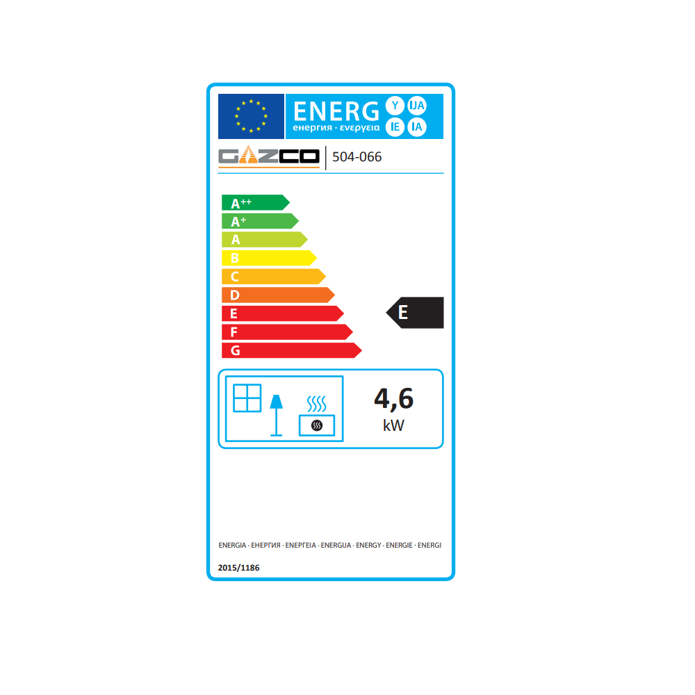 Gazco Medium Stockton2 Conventional Flue Gas Stove