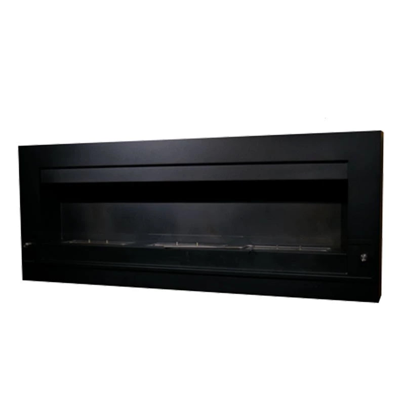Scandiflame Quatro Black Extra Large Bioethanol Wall Mounted Fireplace 1360mm wide