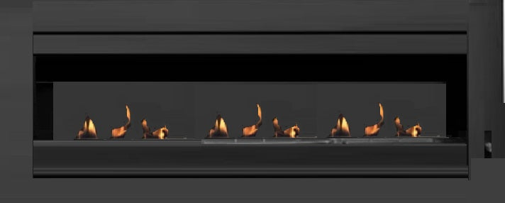 Scandiflame Quatro Black Extra Large Bioethanol Wall Mounted Fireplace 1360mm wide