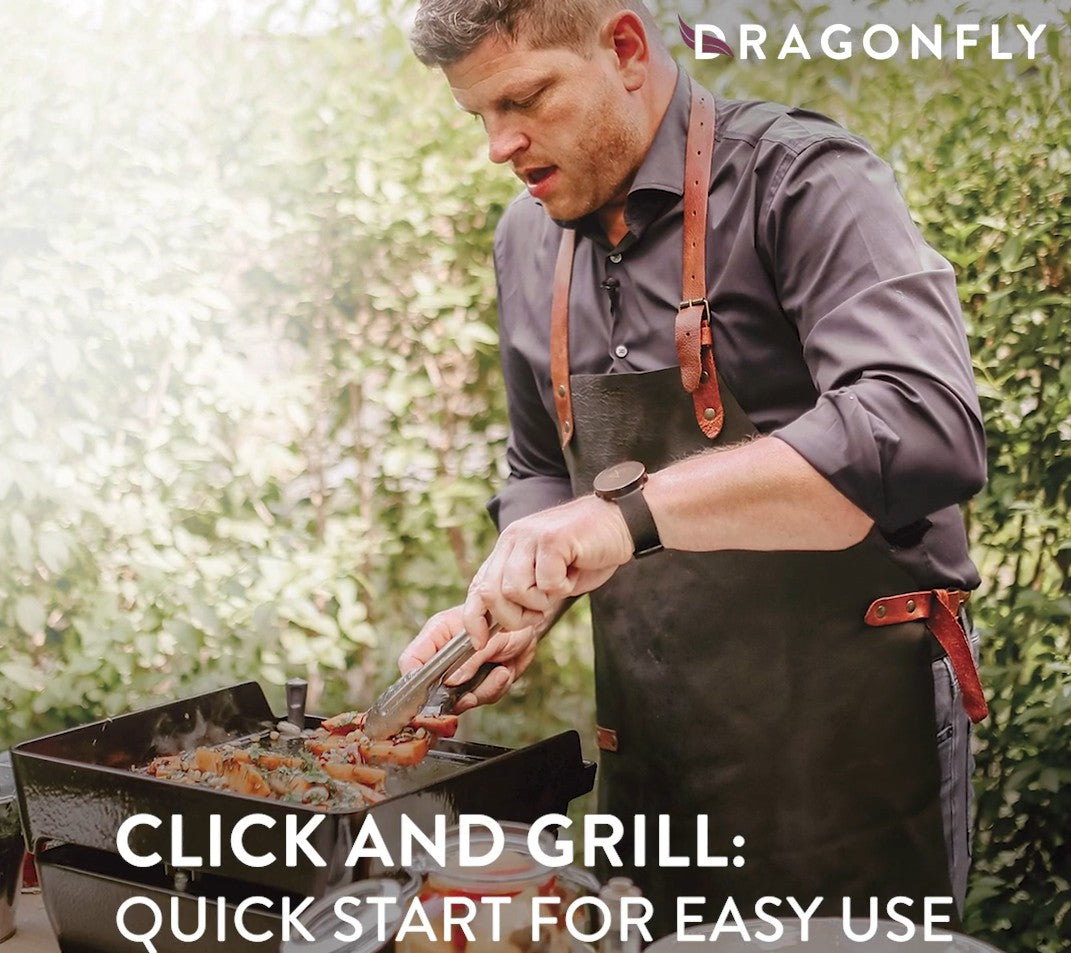 Stovax Gazco Dragonfly Ferleon Gas Single Cheftop Outdoor Modular BBQ Cooker Plancha Grill