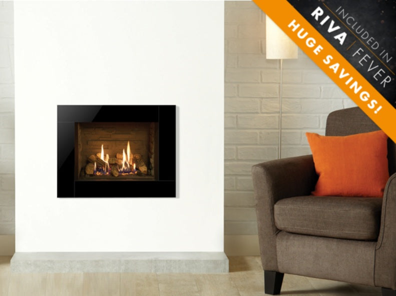 Gazco Riva2 500 Icon Black Glass Frame for Riva2 500 Gas Fire: 934-388