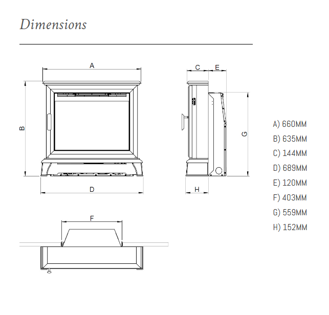 Wildfire Ravel 550 HE Log Effect Slide Control Conventional Flue Gas Fire with Stove Frame