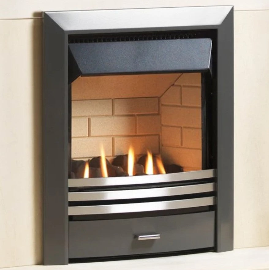 Burley Shersbury 4880 Contemporary Coal Effect Flueless Gas Fire.