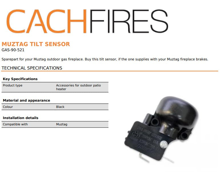 Muztagas Gas Real Flame Patio Fire Heater with Glass Encolsed,Weather Cover & Tilt Sensor