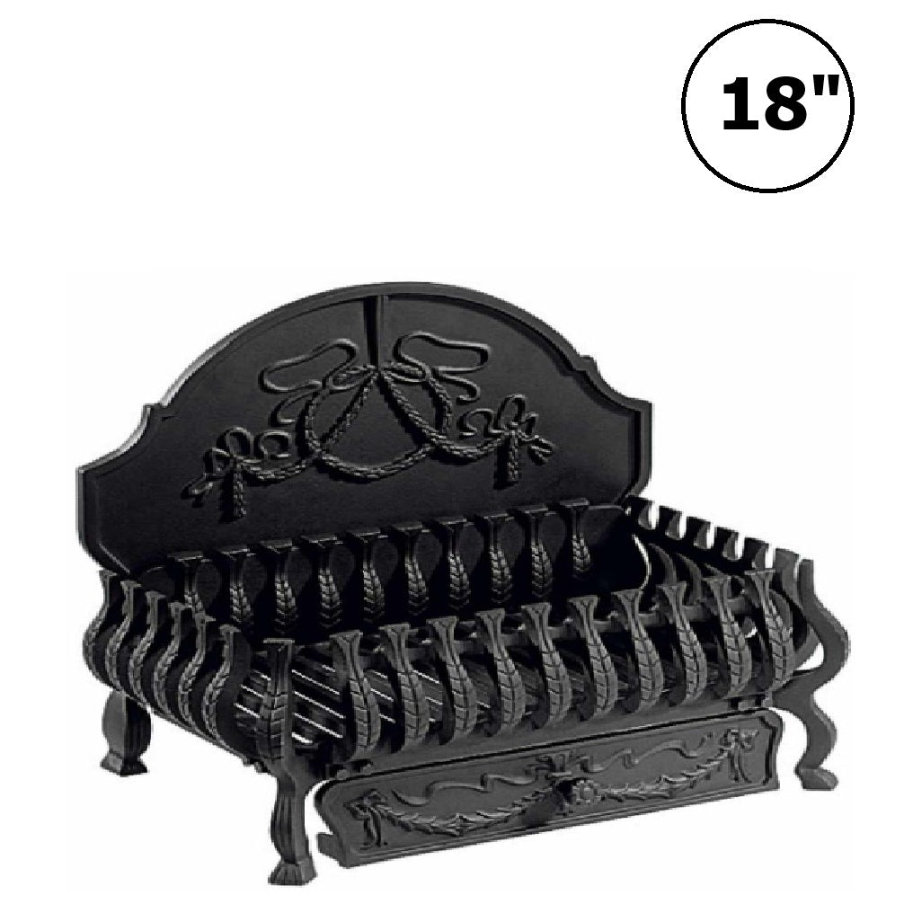 Valencia Remote Controlled Gas Basket Fire with Coal Effect Inset Gas Fire