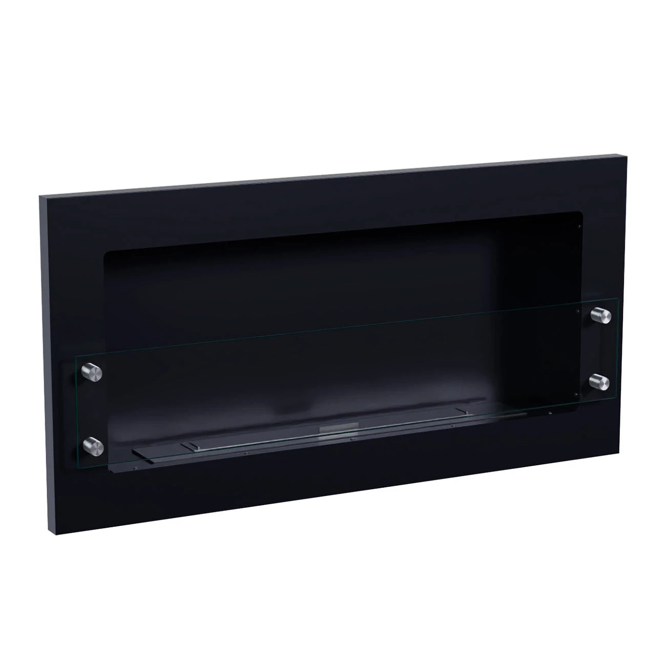 Scandi-Flame Alamo Texas Black Wall-Mounted Bioethanol Wall Fire