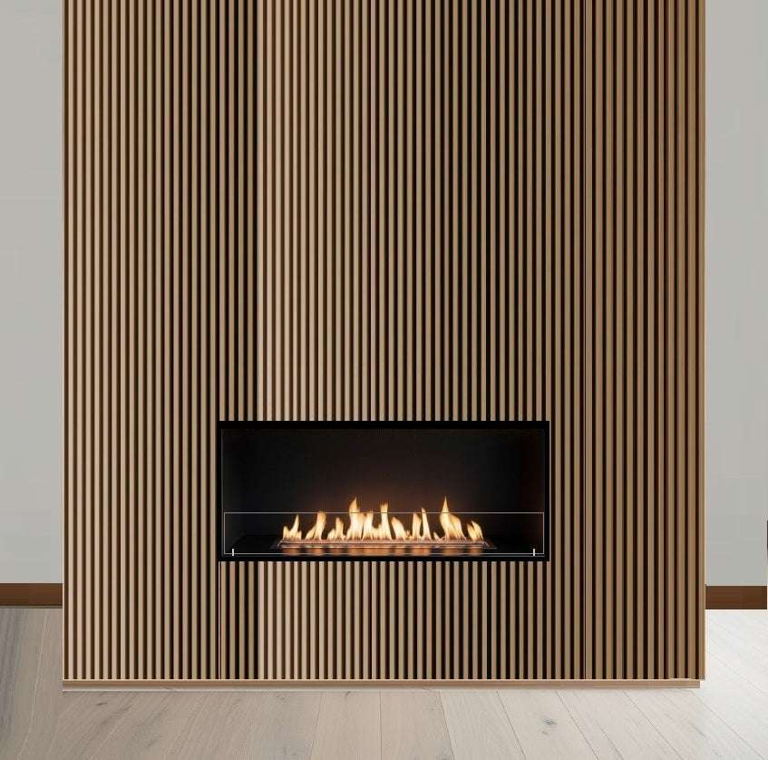ScandiFlame Incerto 1200-1 Manual Hole In The Wall Bioethanol Insert Fire 1200mm wide