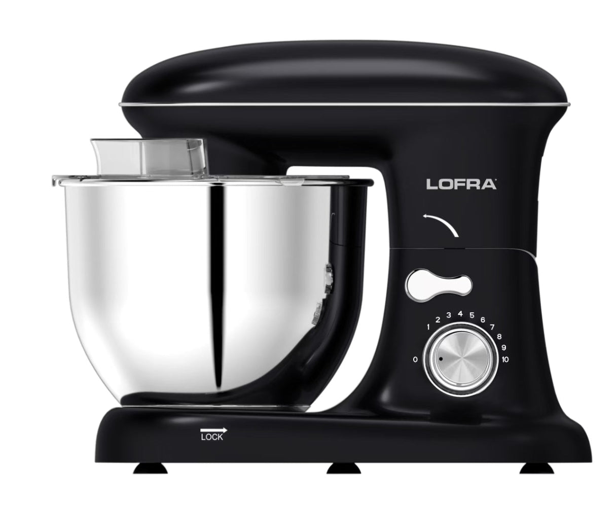 50's Lofra Retro Style Planetaria 5L Kitchen Stand Food Mixer in Dolcevita Black ISANM50PMX/1