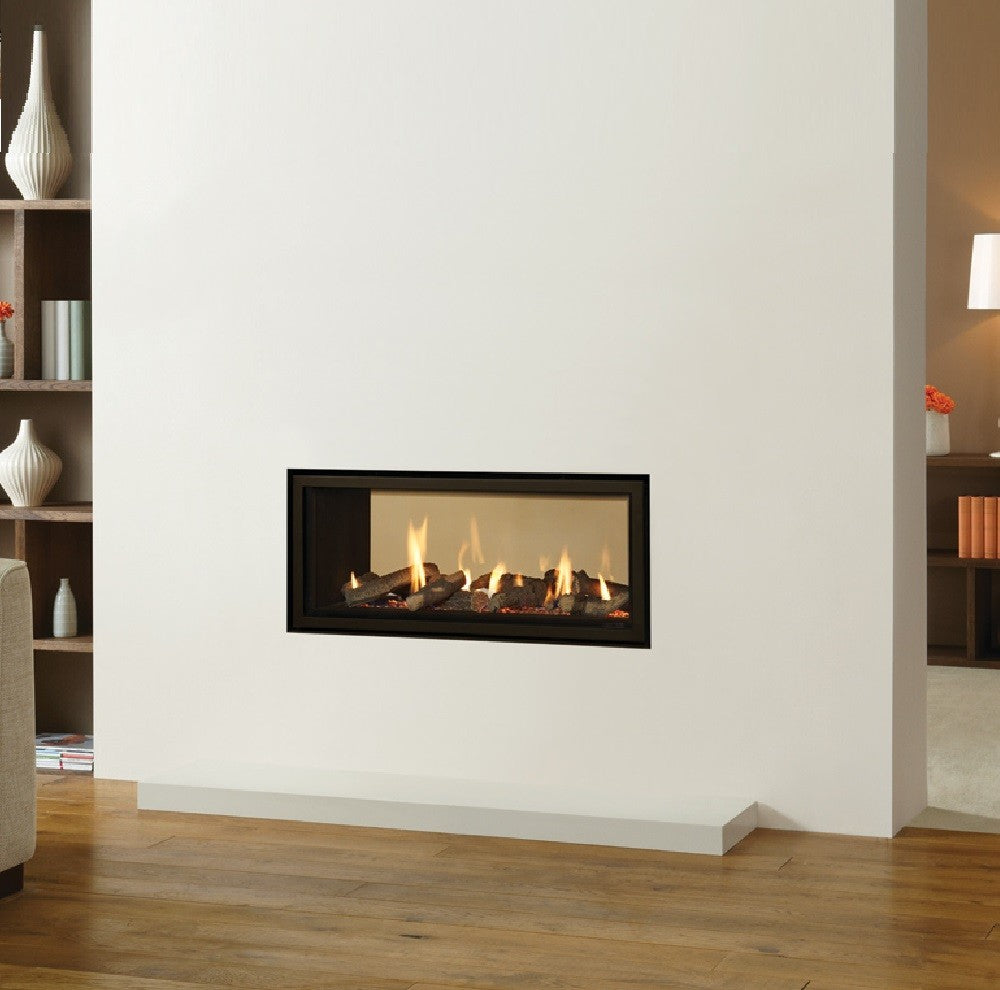 Gazco Studio 2 Duplex Balanced Flue Gas Fire with Edge Frame