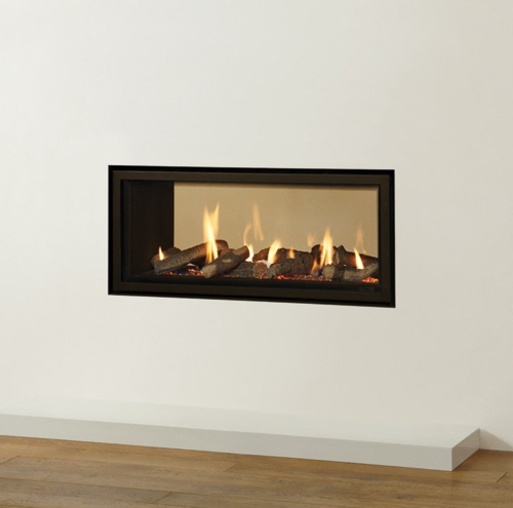 Gazco Studio 2 Duplex Balanced Flue Gas Fire with Edge Frame