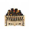 Reality 16 gas fire with brass fret