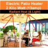 DIMPLEX OPH20 2kW Outdoor Patio Heater Radiant Heater