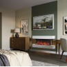Gazco eStudio Arosa 140 Electric Wall Mounted Fire Suite, ideal pairing with a 65" TV Screen.