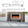 Gazco Liberty 85 eReflex Freestanding Stove Electric Fireplace - Dimensions