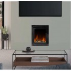 Illuminare 6040 Black Electric Fire - Log Effect and Black Glass Frame
