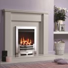 Gazco Logic HE CF Coal Gas Fire with Chrome Arts Frame and Front