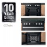 HOTPOINT by CANNON CAMBRIDGE Black Freestanding Gas Double Oven. 60cm.