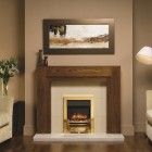 Gazco Logic2 Electric Fire with Brass Frame & Arts Front