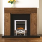 Gazco Logic2 Electric Fire with Brushed Steel Frame & Wave Front