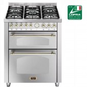 LOFRA RNMUD76MFTE / CI 70cm Italian Range Cooker, Electric Double Oven Classic Stainless 