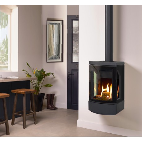 Gazco Loft Wall Mounted Stove in boot room