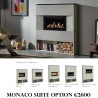 Gazco Studio 1 Slimline Balanced Flue Gas Fire with Monico Suite