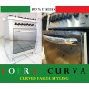 LOFRA CURVA 60cm Dual Fuel Italian Range Cooker Classical Black & Brass