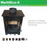 The Best Selling Solid Fuel Stove & Installation Kit, MultiEco 5 Standard Freestanding 6kw MultiFuel Stove (5kw)(