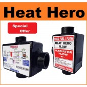 Heat Hero High Efficiency open vented Solid Fuel Heating System Booster Kit (Up to 50% savings).