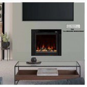 Illuminare Widescreen Black Electric Fire - Log Effect and Black Glass Frame