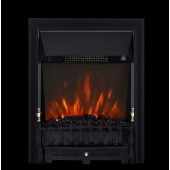 Brass Remote Controlled Electric Fire LED EKO Hortonshire Brass, Silver, LED 2Kw . Coal.