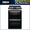 Electrolux Gas 55cm Stainless Steel & Black Gas Double Oven Cooker with Electric Grill (21.5") (55cm)