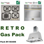 DOLCEVITA RETRO GAS HOB ,GAS OVEN & RETRO HOOD Pack-DV 60:60